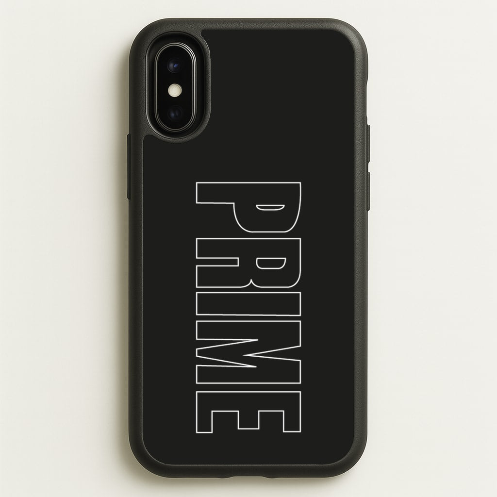 Prime - Black - Prime Phone Case for iPhone X / XS