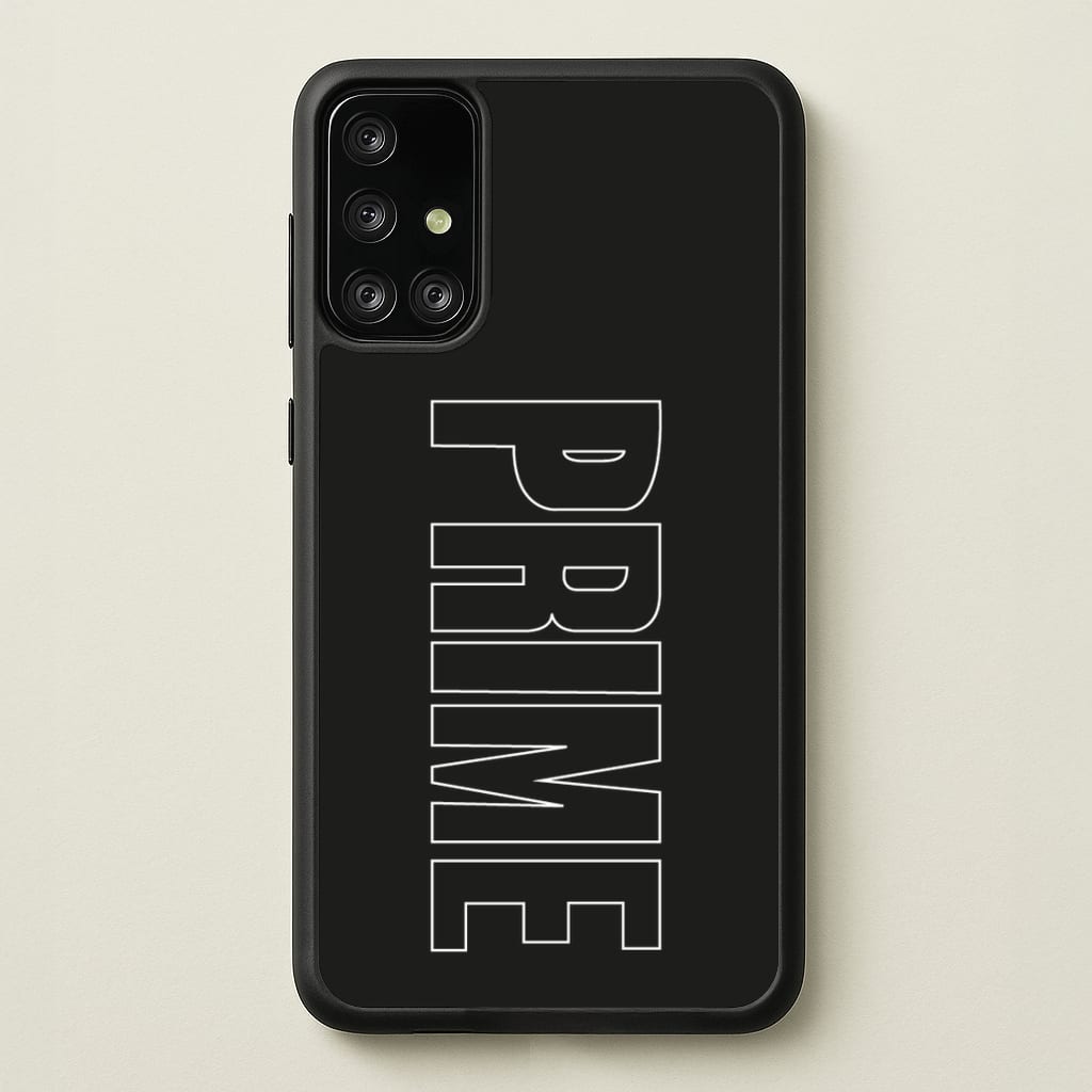 Prime - Black  - Prime Phone Case for Galaxy A71