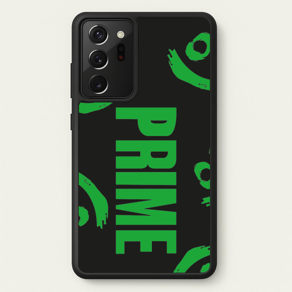 Prime - Green And Black - Prime Phone Case for Galaxy Note 20 Ultra