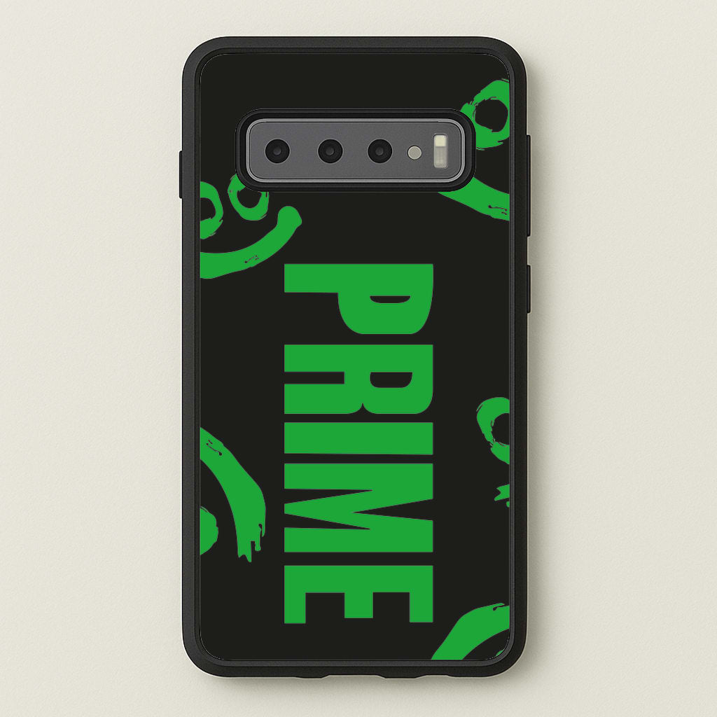 Prime - Green And Black - Prime Phone Case for Galaxy S10