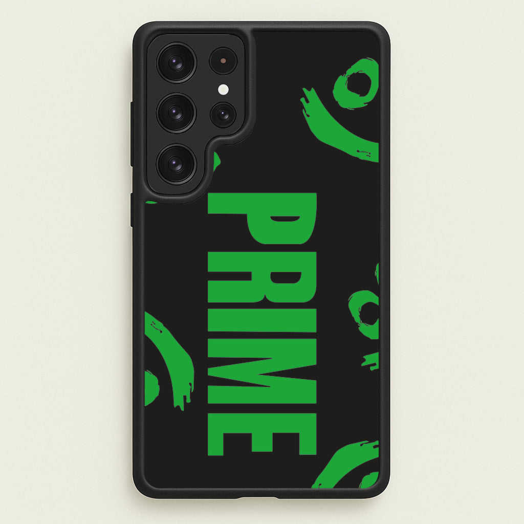 Prime - Green And Black - Prime Phone Case for Galaxy S22 Ultra