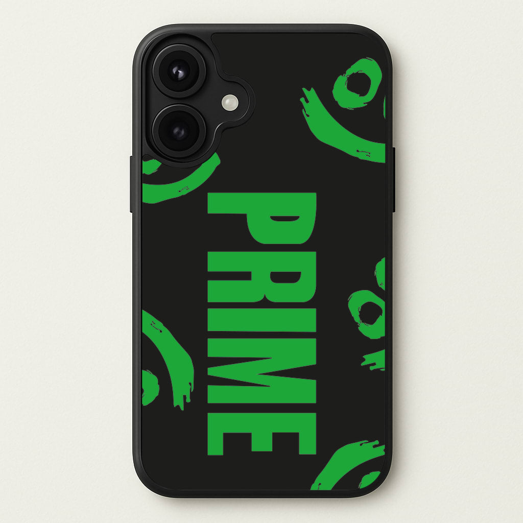 Prime - Green And Black Phone Case for iPhone 17