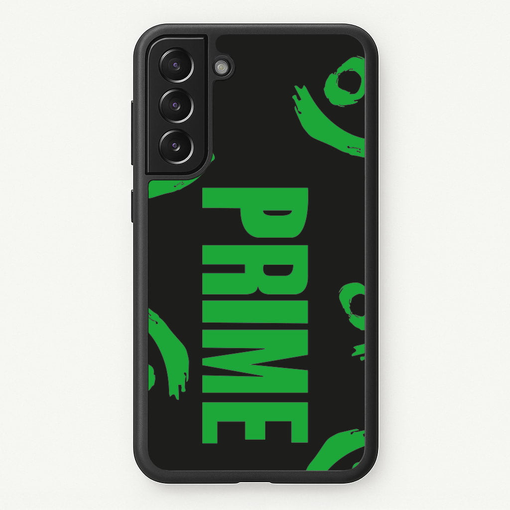 Prime - Green And Black - Prime Phone Case for Galaxy S22 Plus