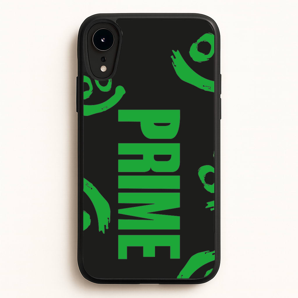 Prime - Green And Black - Prime Phone Case for iPhone XR