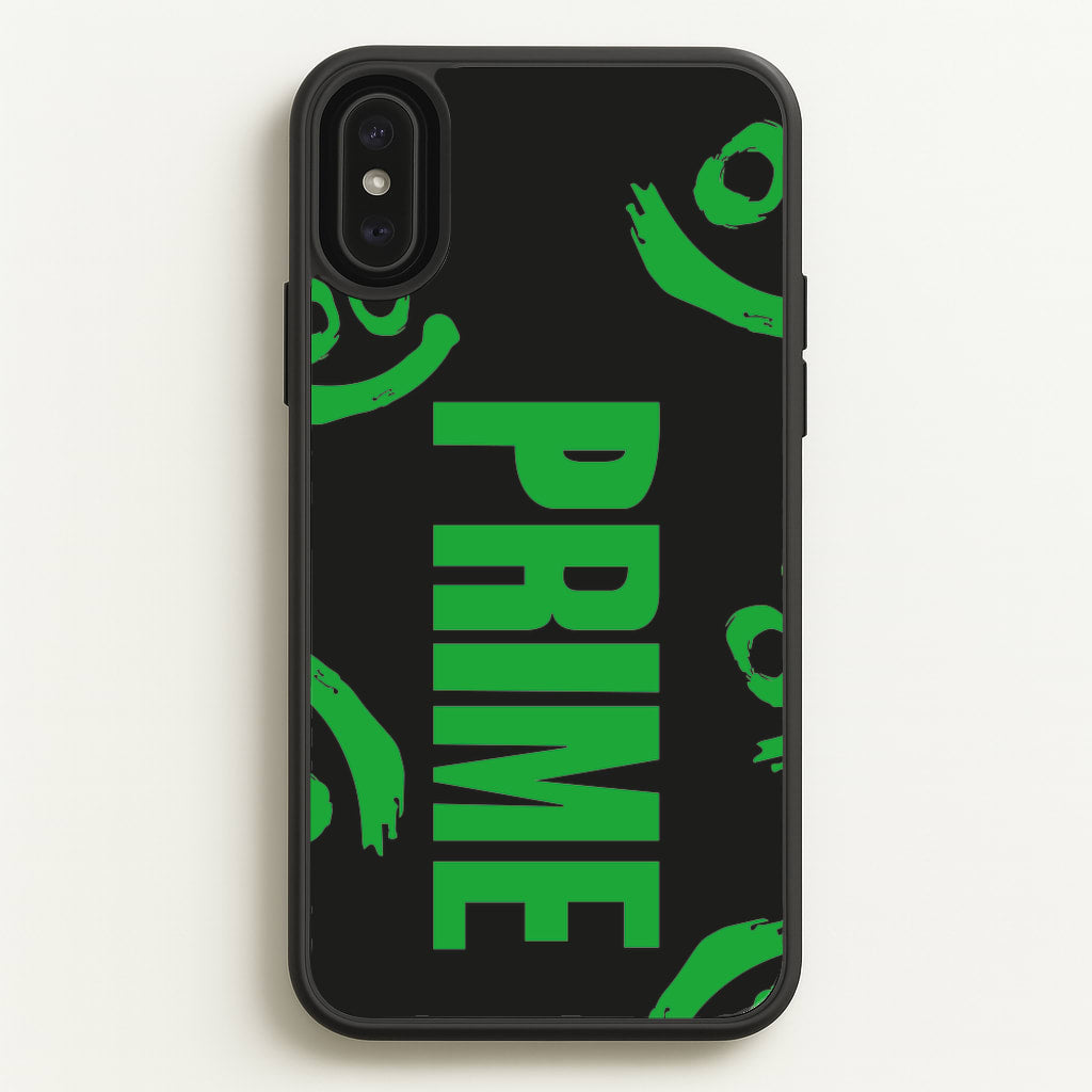 Prime - Green And Black - Prime Phone Case for iPhone XS Max