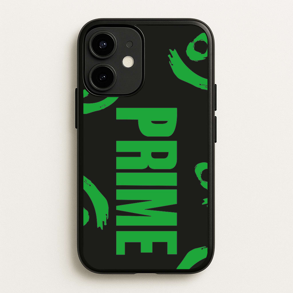 Prime - Green And Black - Prime Phone Case for iPhone 12 Mini
