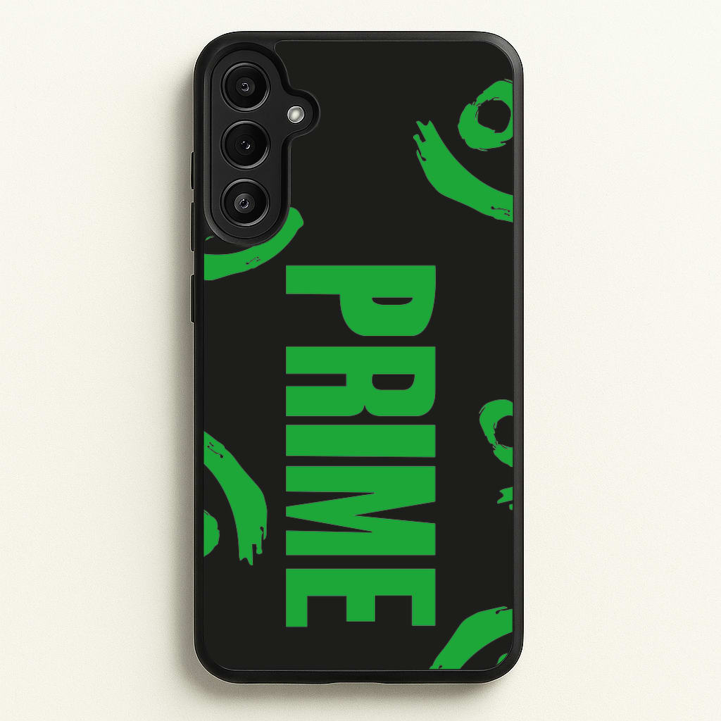 Prime - Green And Black - Prime Phone Case for Galaxy A36