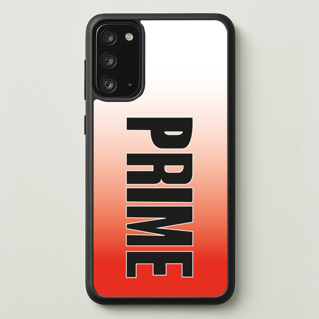 Prime - Red Gradient - Prime Phone Case for Galaxy Note 20