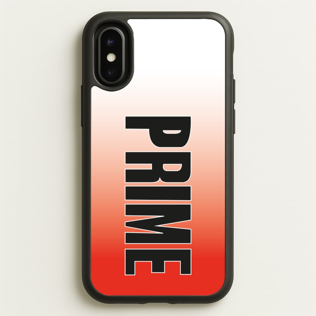 Prime - Red Gradient - Prime Phone Case for iPhone X / XS