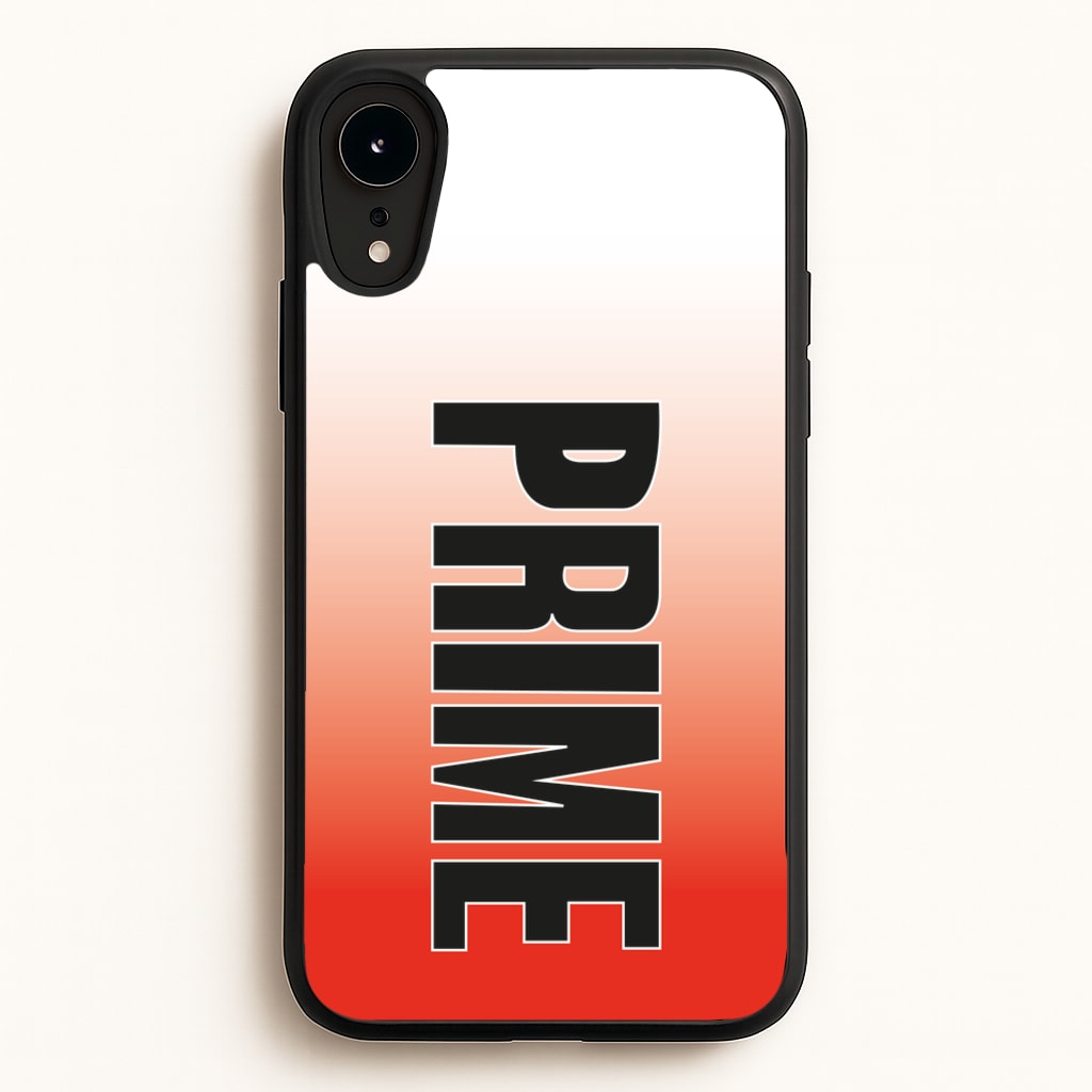 Prime - Red Gradient - Prime Phone Case for iPhone XR