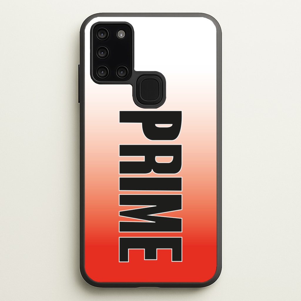 Prime - Red Gradient - Prime Phone Case for Galaxy A21s