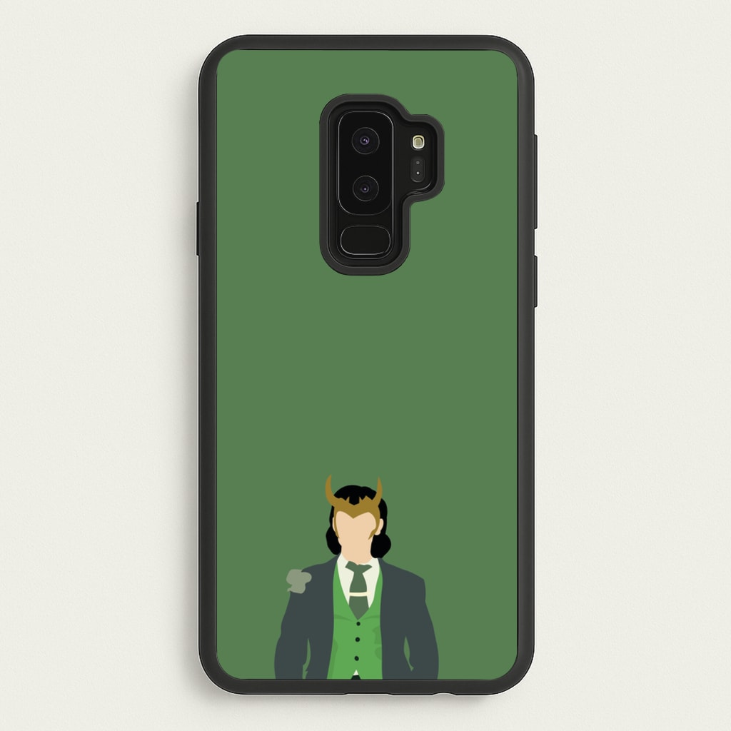 With Horns - Loki Phone Case for Galaxy S9 Plus