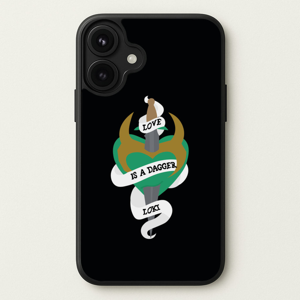 Love Is A Dagger Phone Case for iPhone 17