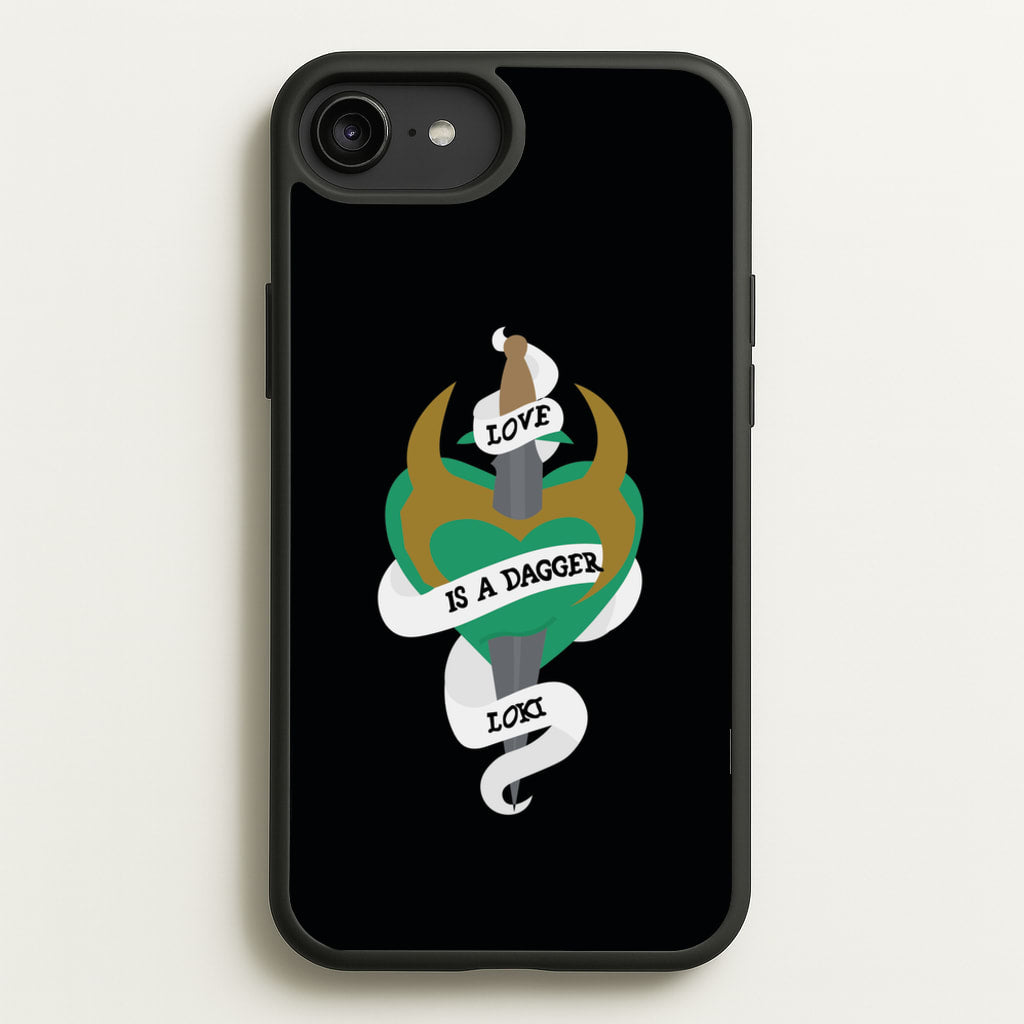 Love Is A Dagger - Loki Phone Case for iPhone 6 Plus / 7 Plus / 8 Plus