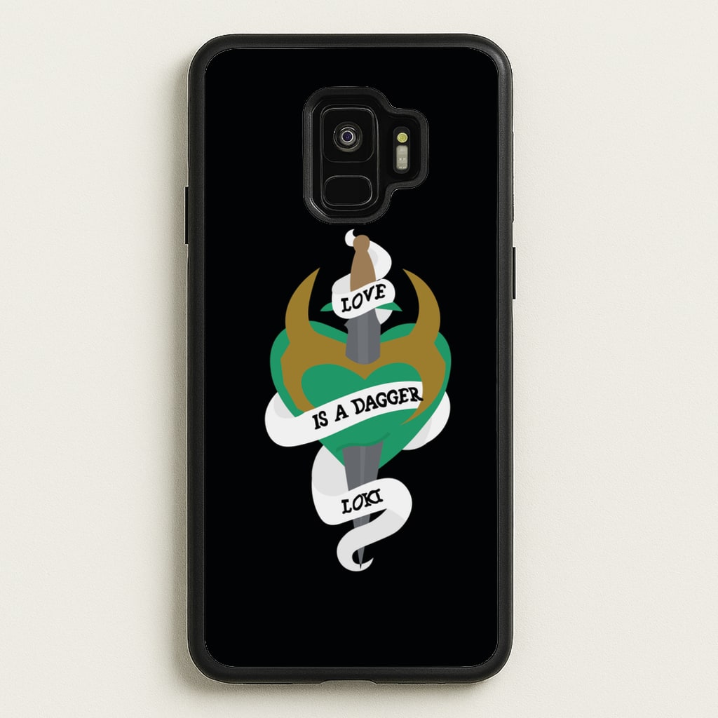 Love Is A Dagger - Loki Phone Case for Galaxy S9