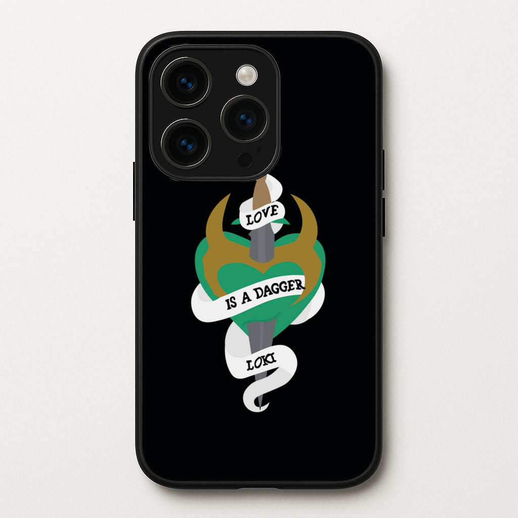 Love Is A Dagger - Loki Phone Case for iPhone 15 Pro Max