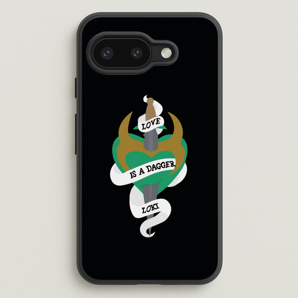 Love Is A Dagger - Loki Phone Case for Google Pixel 9a