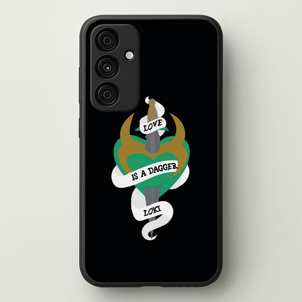 Love Is A Dagger - Loki Phone Case for Galaxy A55