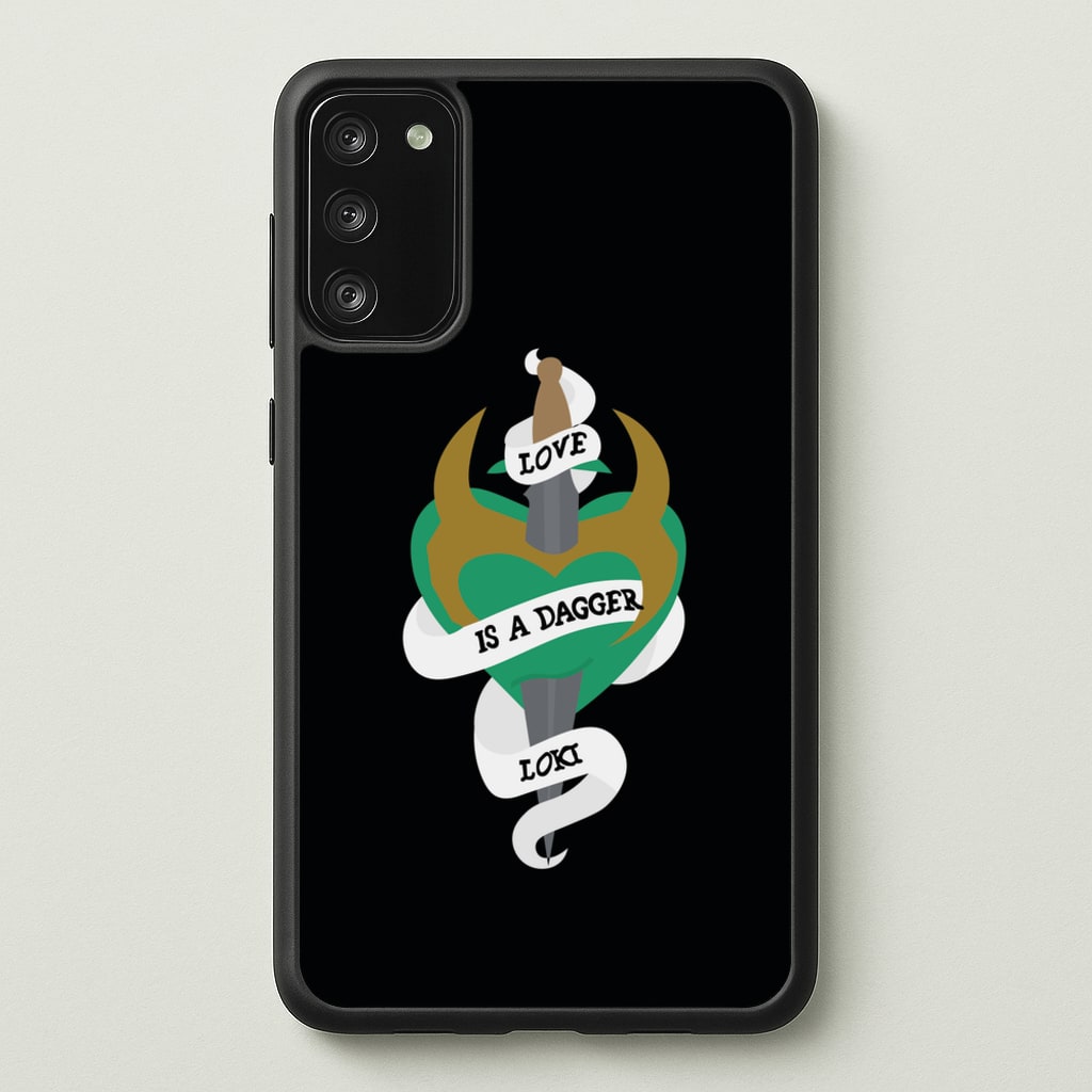 Love Is A Dagger - Loki Phone Case for Galaxy S20