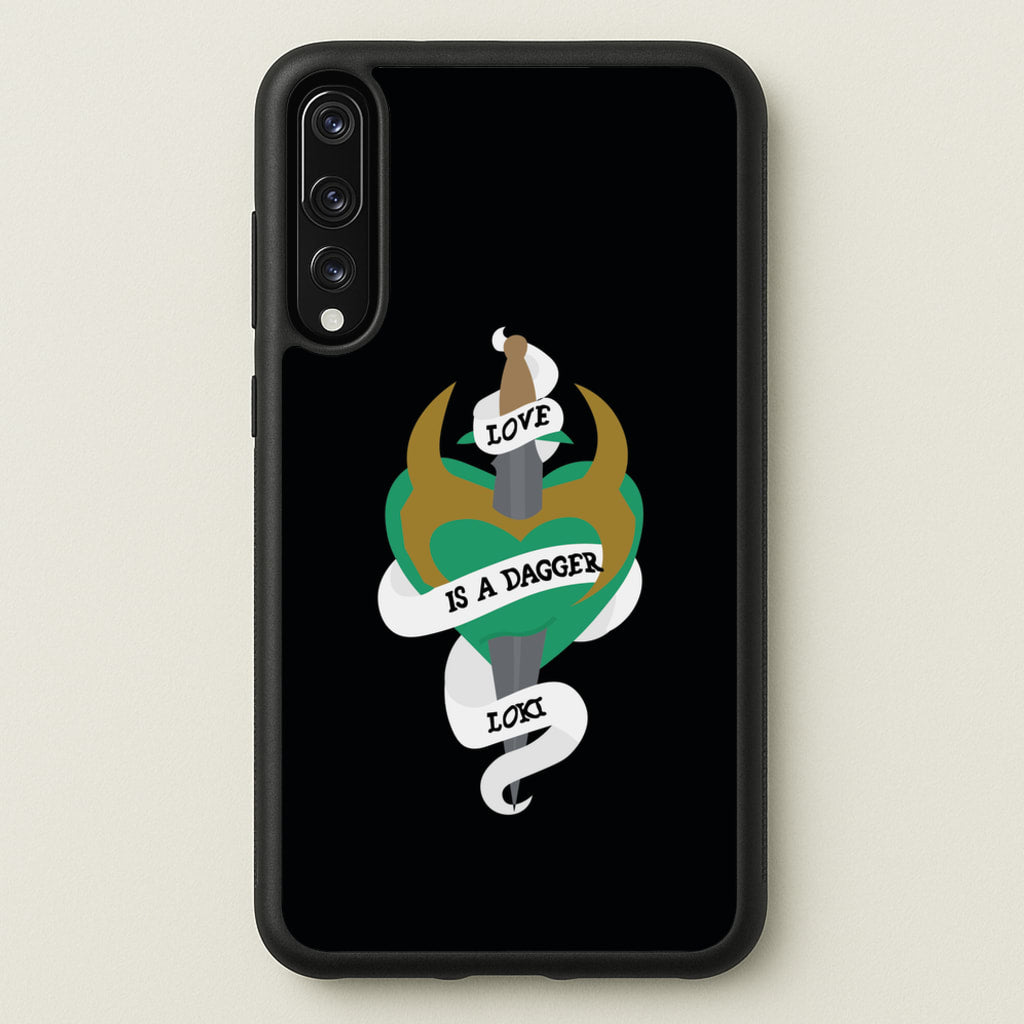 Love Is A Dagger - Loki Phone Case for Huawei P20 Pro