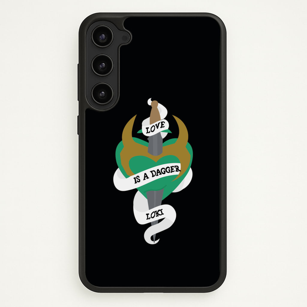 Love Is A Dagger - Loki Phone Case for Galaxy S23 Plus