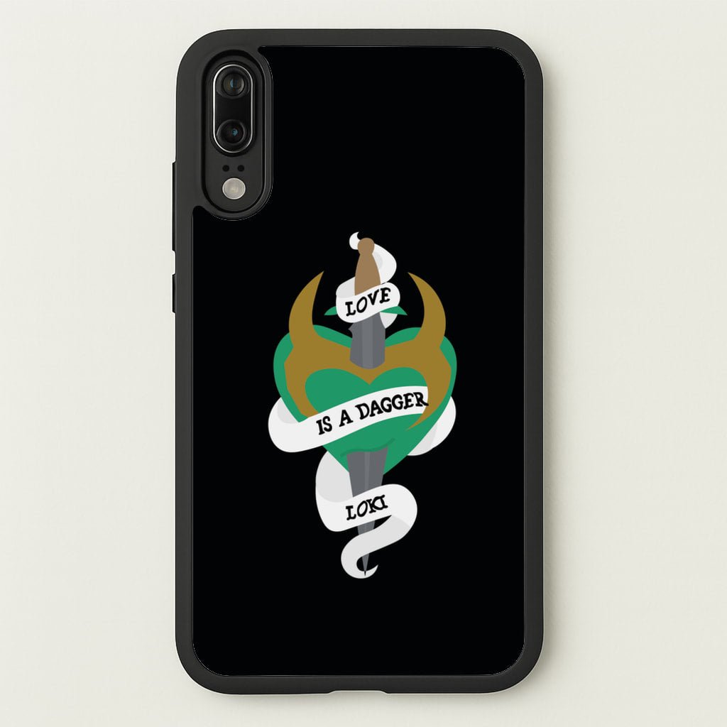 Love Is A Dagger - Loki Phone Case for Huawei P20