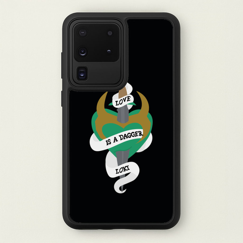 Love Is A Dagger - Loki Phone Case for Galaxy S20 Ultra
