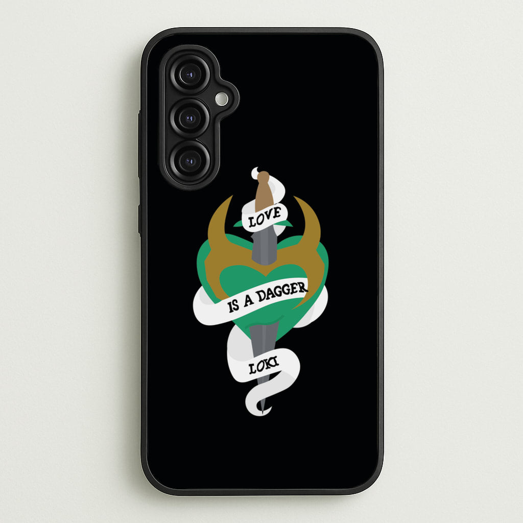 Love Is A Dagger - Loki Phone Case for Galaxy A14