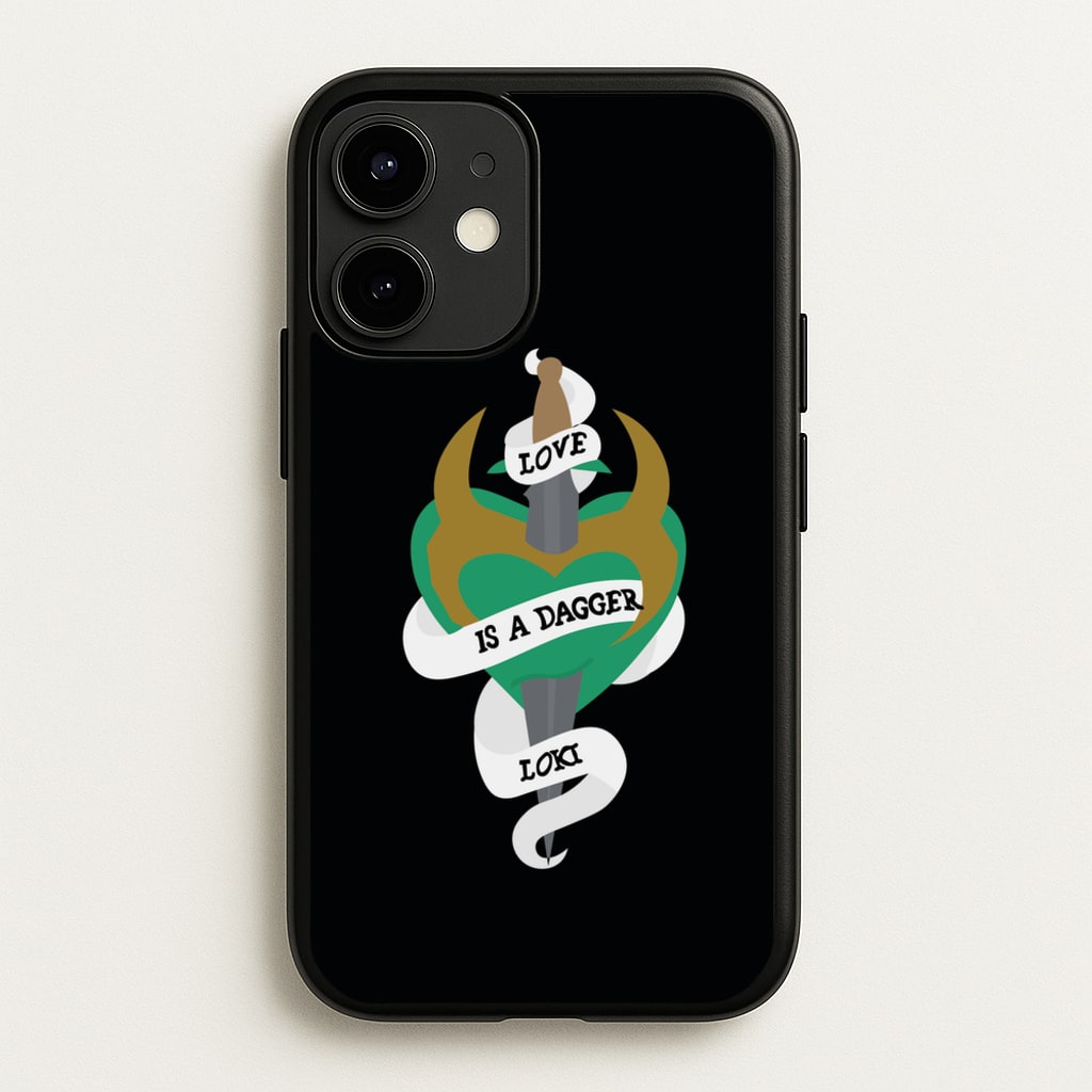 Love Is A Dagger - Loki Phone Case for iPhone 12 Mini