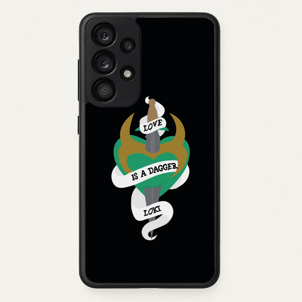 Love Is A Dagger - Loki Phone Case for Galaxy A33