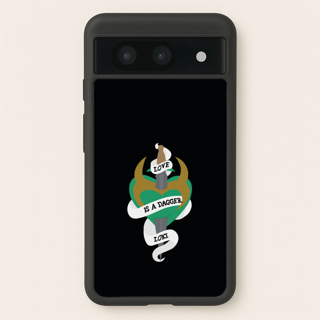 Love Is A Dagger - Loki Phone Case for Google Pixel 8a