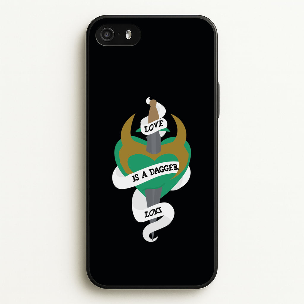 Love Is A Dagger - Loki Phone Case for iPhone 5 / 5s / SE 2016