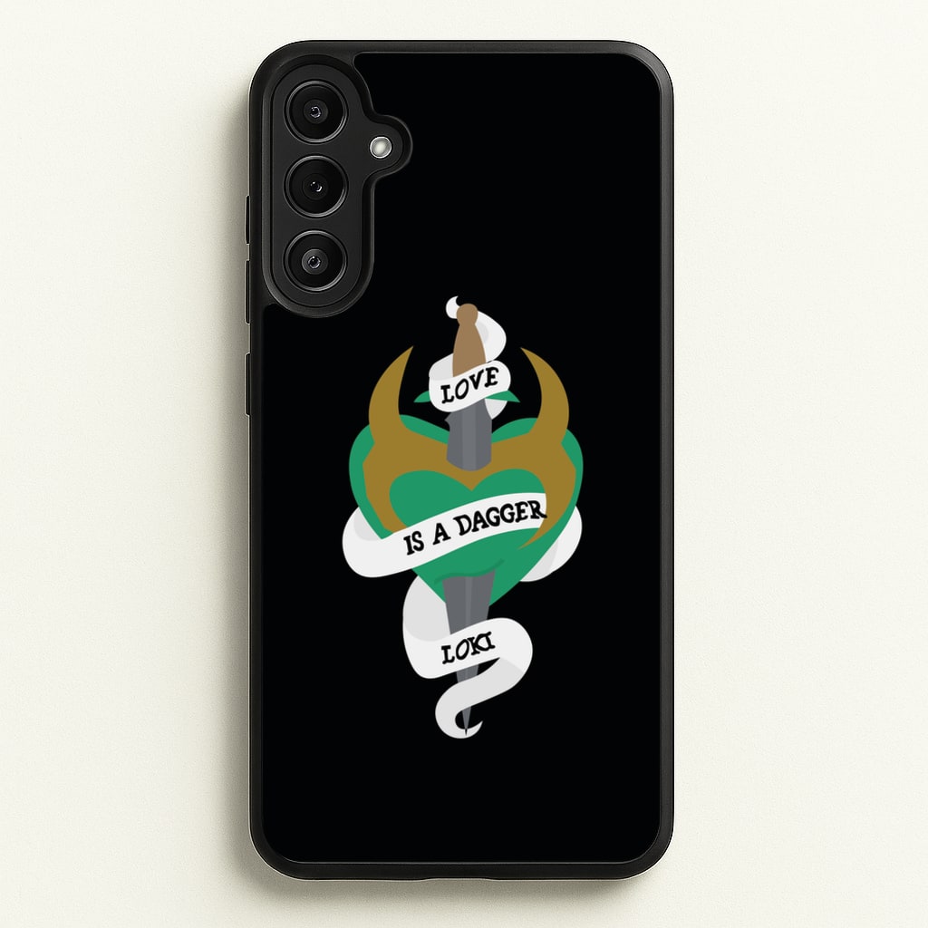 Love Is A Dagger - Loki Phone Case for Galaxy A34