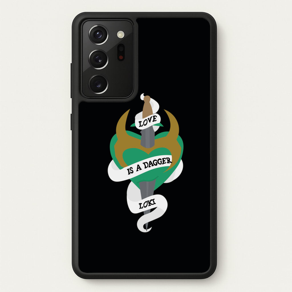 Love Is A Dagger - Loki Phone Case for Galaxy Note 20 Ultra
