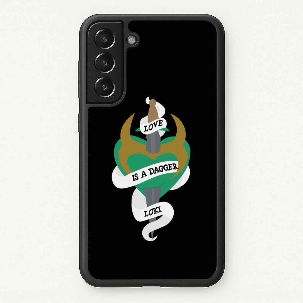 Love Is A Dagger - Loki Phone Case for Galaxy S21
