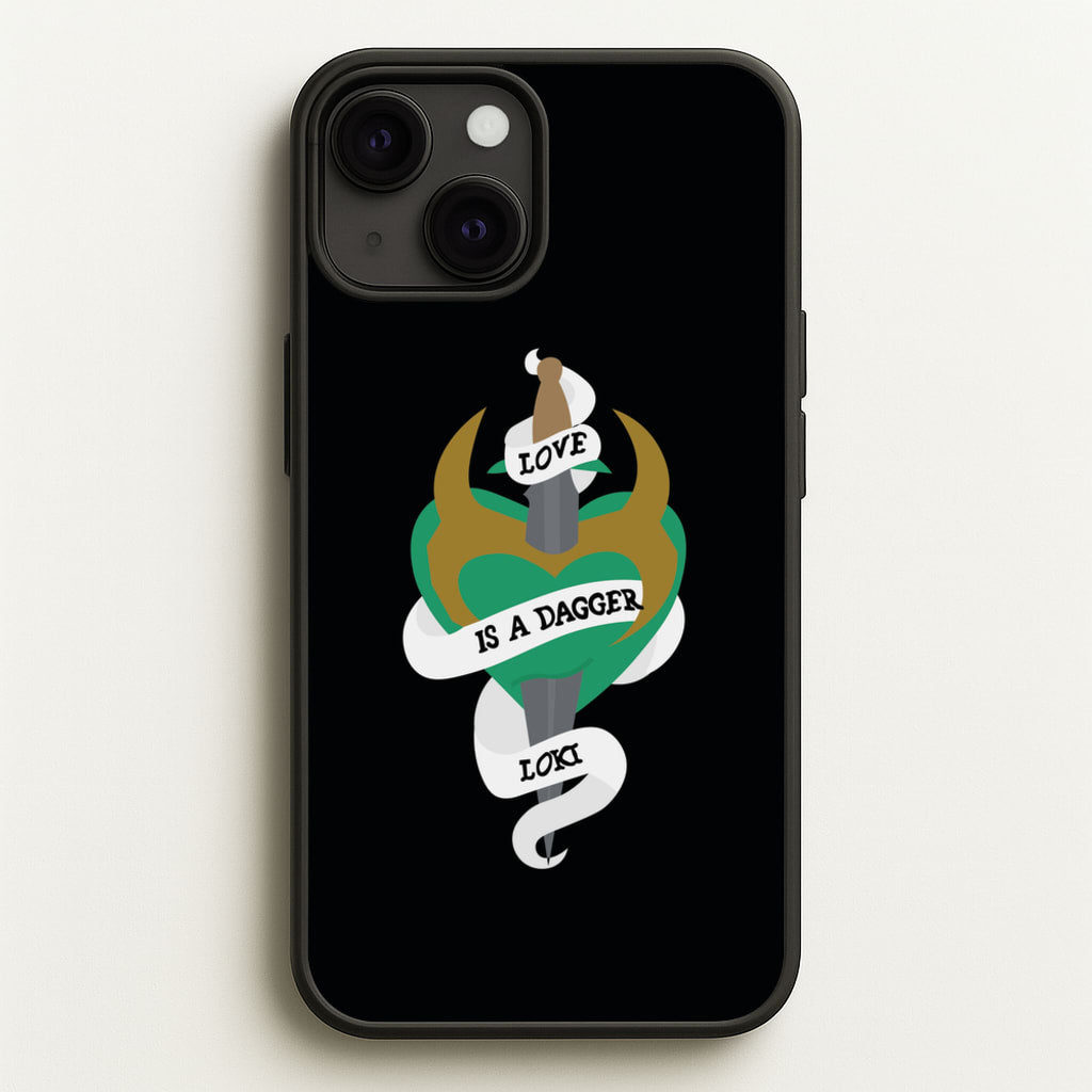 Love Is A Dagger - Loki Phone Case for iPhone 13