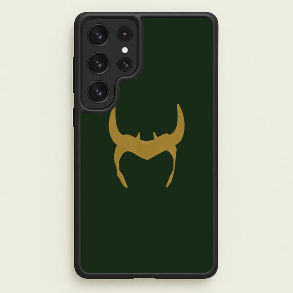 The Horned Helmet - Loki Phone Case for Galaxy S22 Ultra