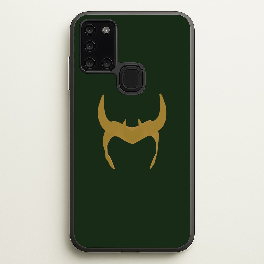The Horned Helmet - Loki Phone Case for Galaxy A21s