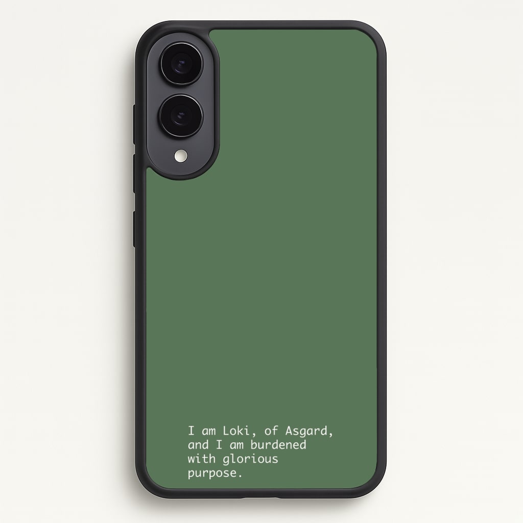 Burdened With Glorious Purpose - Loki Phone Case for Galaxy S25 Edge