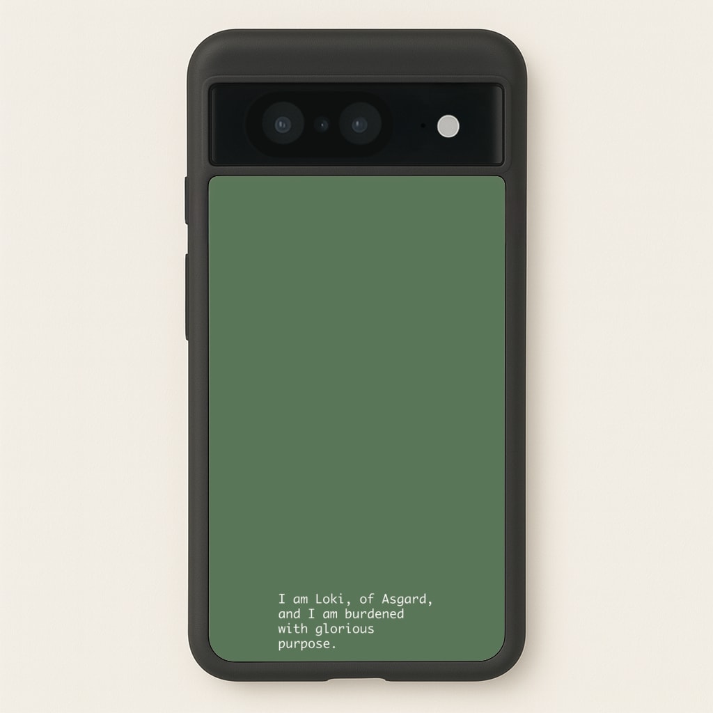 Burdened With Glorious Purpose - Loki Phone Case for Google Pixel 8