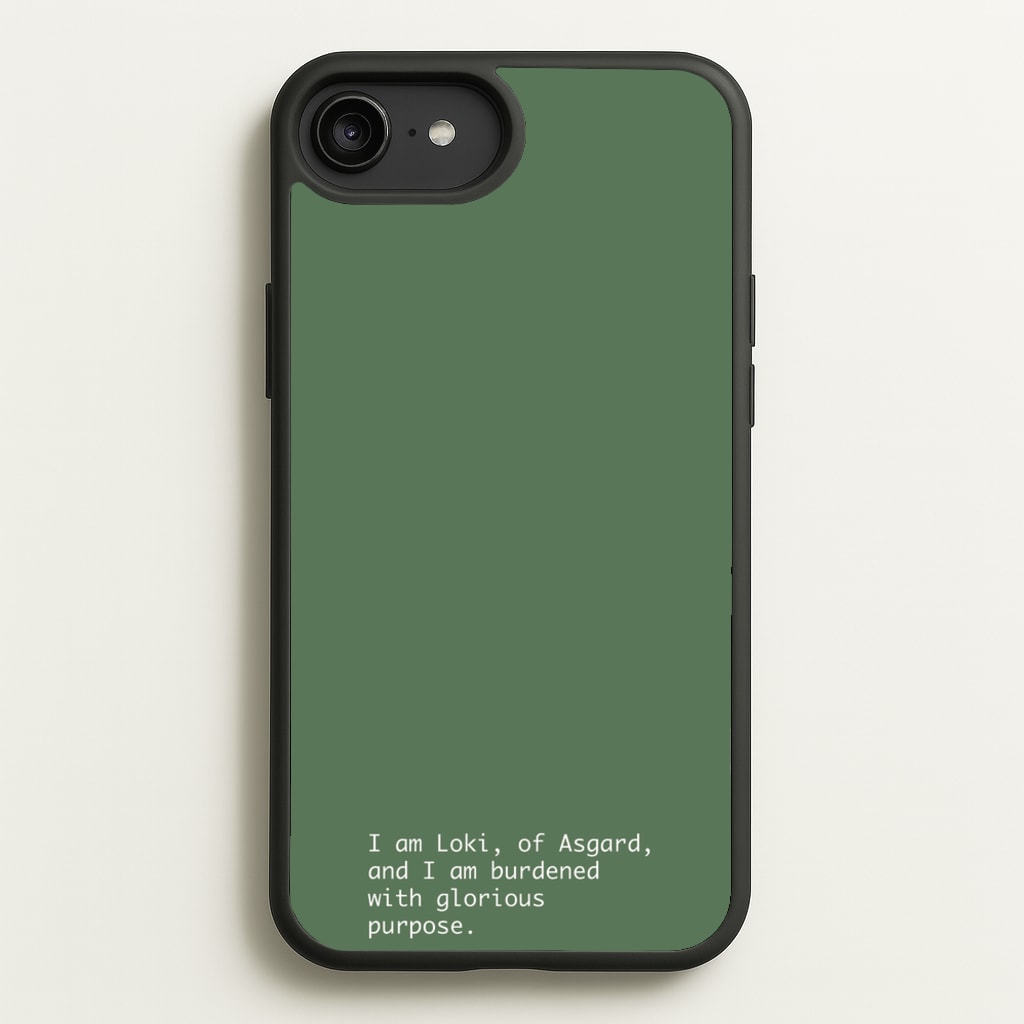 Burdened With Glorious Purpose - Loki Phone Case for iPhone 6 Plus / 7 Plus / 8 Plus