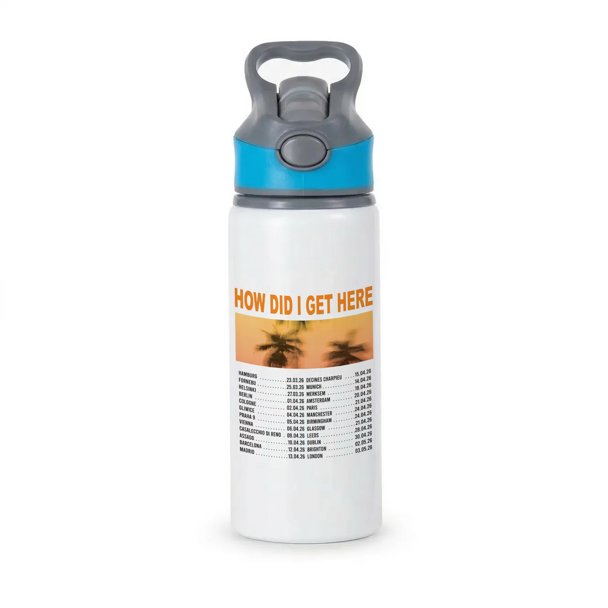 HDIGH Tour 2026 Active Water Bottle - Blue