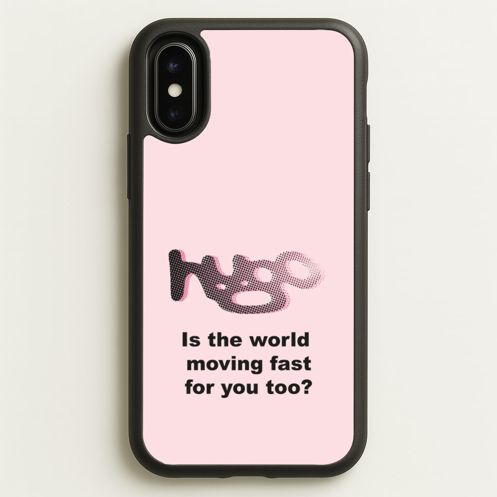 Pink Hugo - - Loyle Carner Phone Case for iPhone X / XS