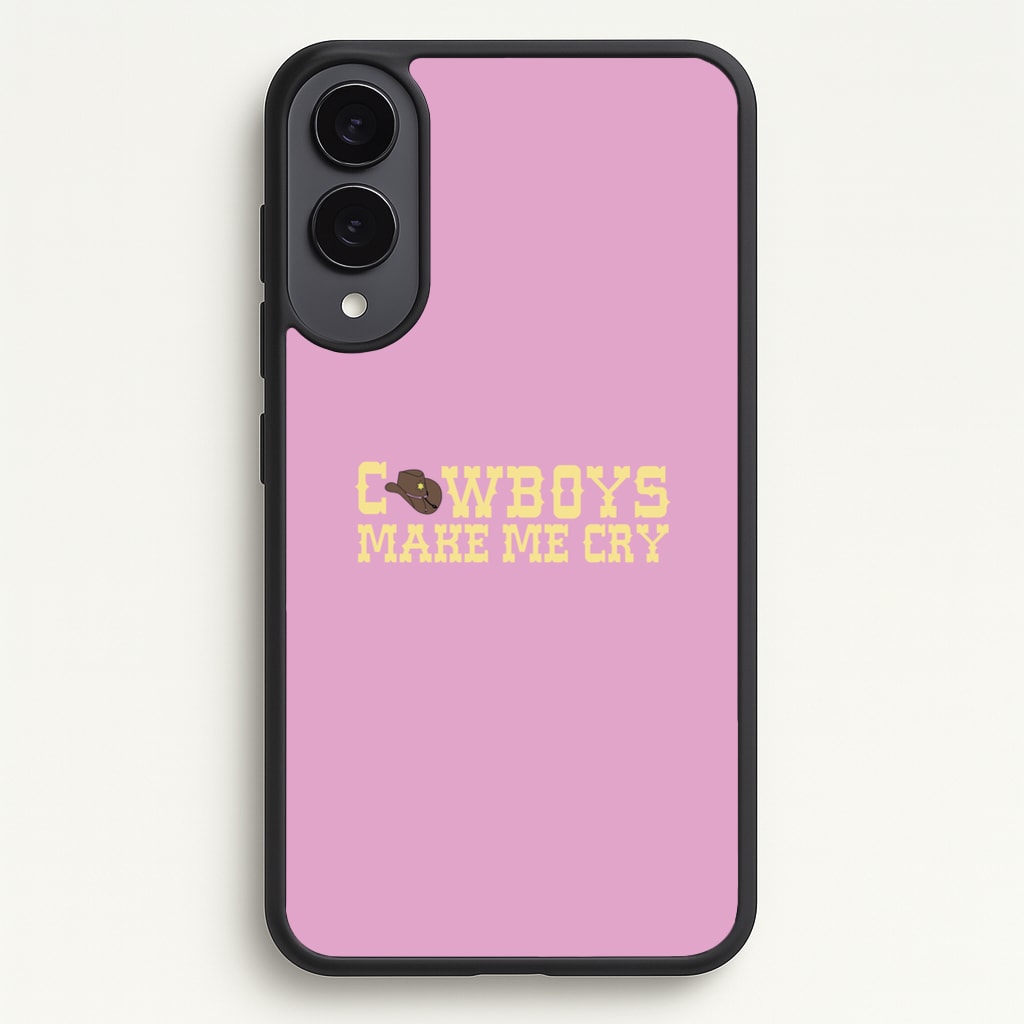Cowboys Make Me Cry - Post - Post Malone Phone Case for Galaxy S25 Edge