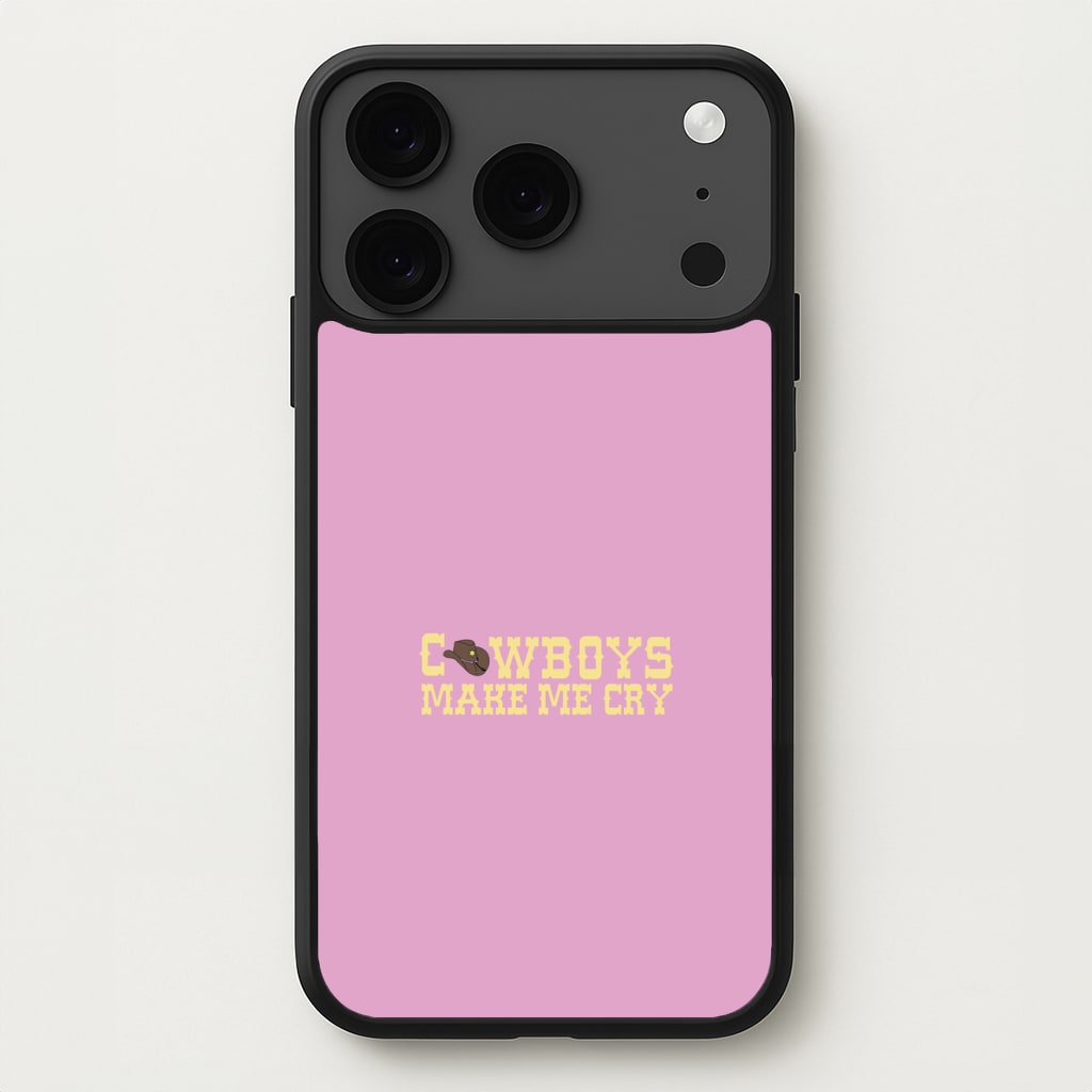 Cowboys Make Me Cry - Post Phone Case for iPhone 17 Pro Max
