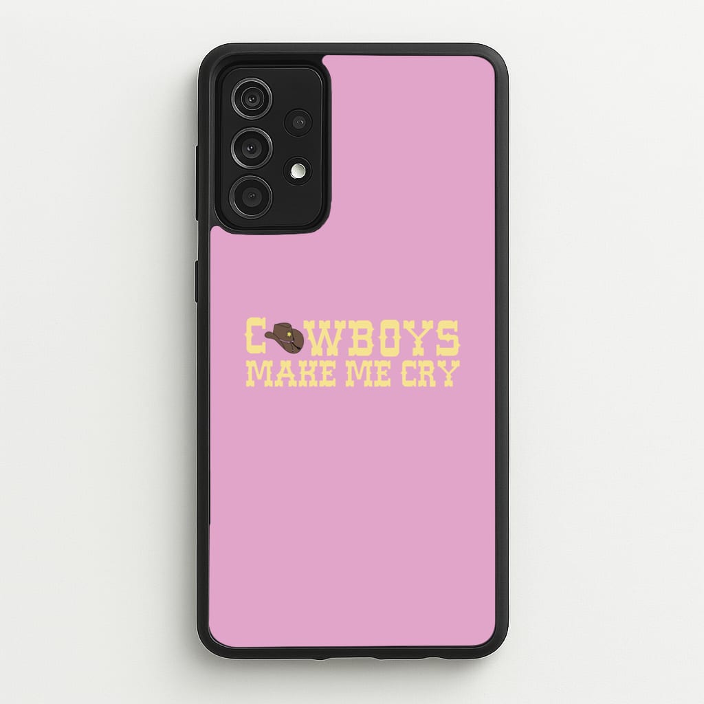 Cowboys Make Me Cry - Post - Post Malone Phone Case for Galaxy A52 / A52s