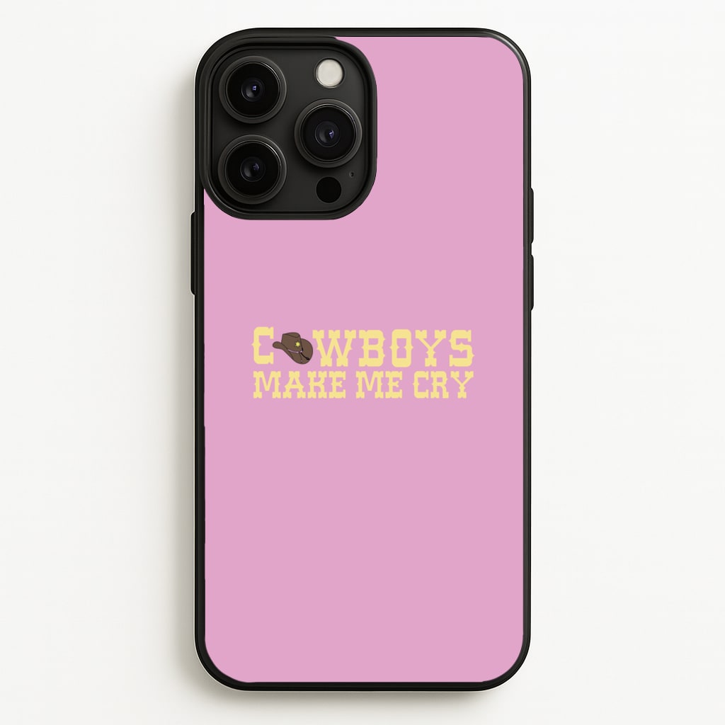 Cowboys Make Me Cry - Post - Post Malone Phone Case for iPhone 13 Pro Max