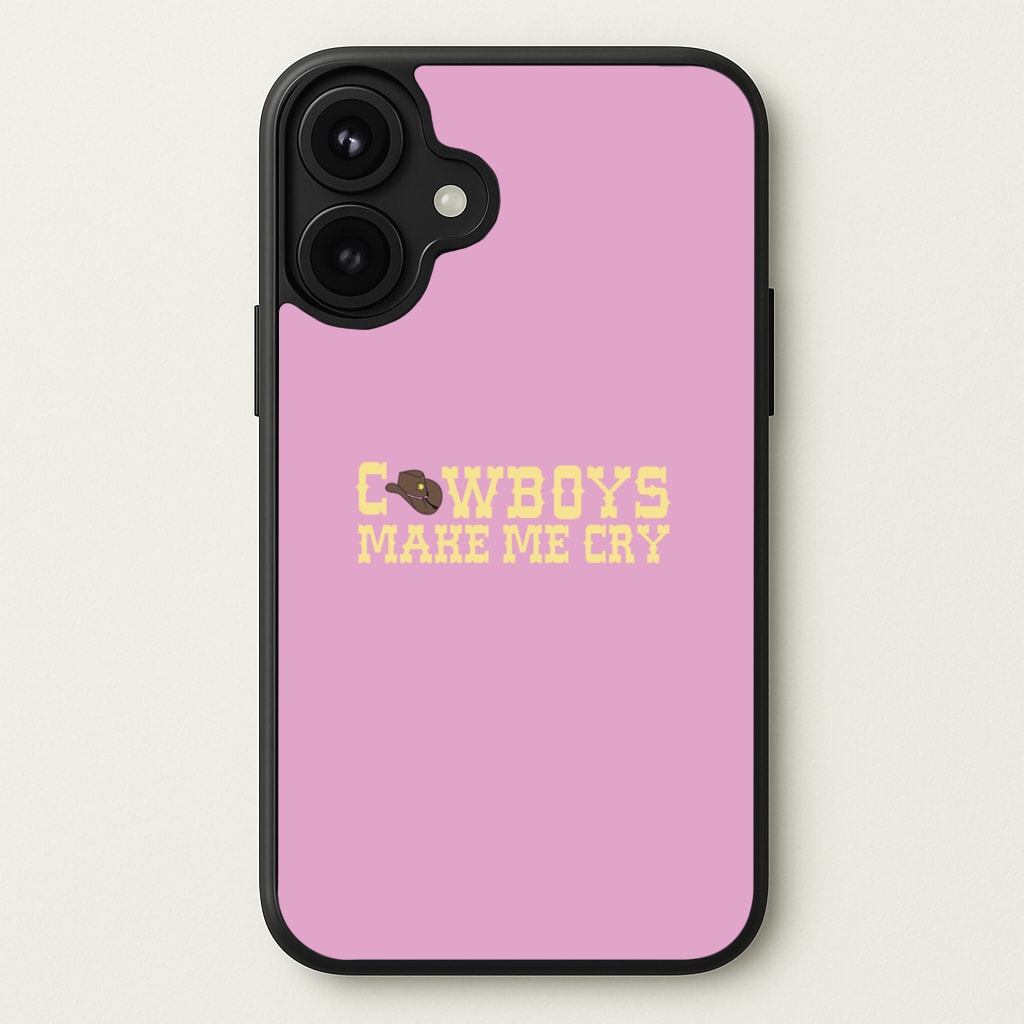 Cowboys Make Me Cry - Post Phone Case for iPhone 17
