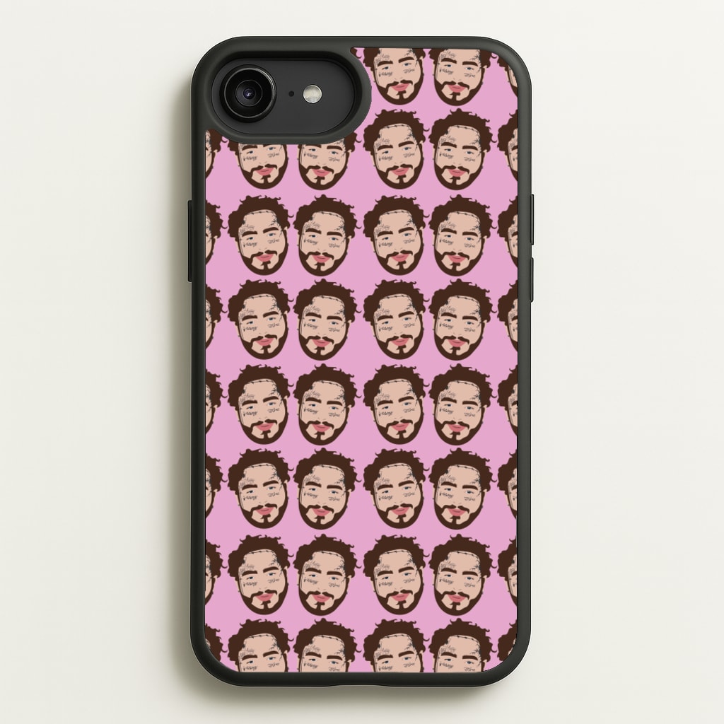 Malone Pattern - Post Malone Phone Case for iPhone 6 Plus / 7 Plus / 8 Plus