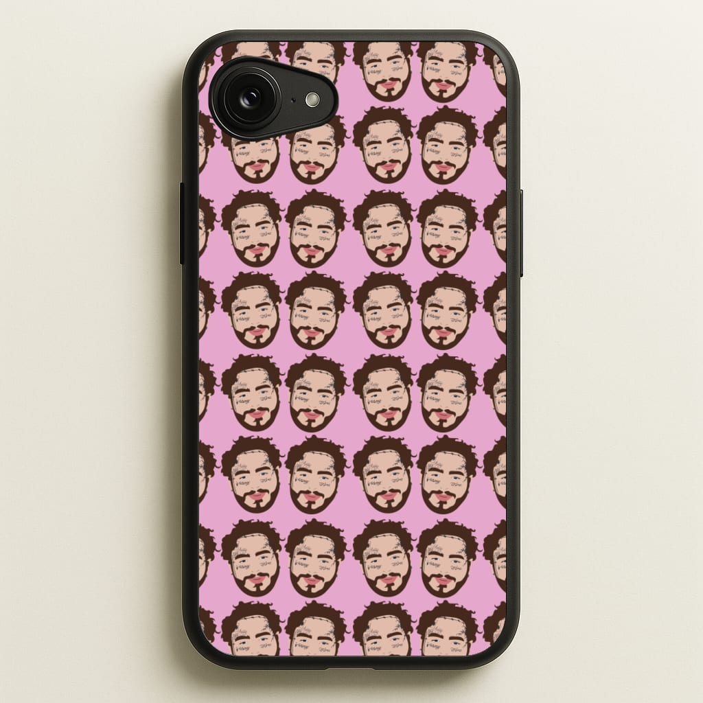 Malone Pattern - Post Malone Phone Case for iPhone 16e
